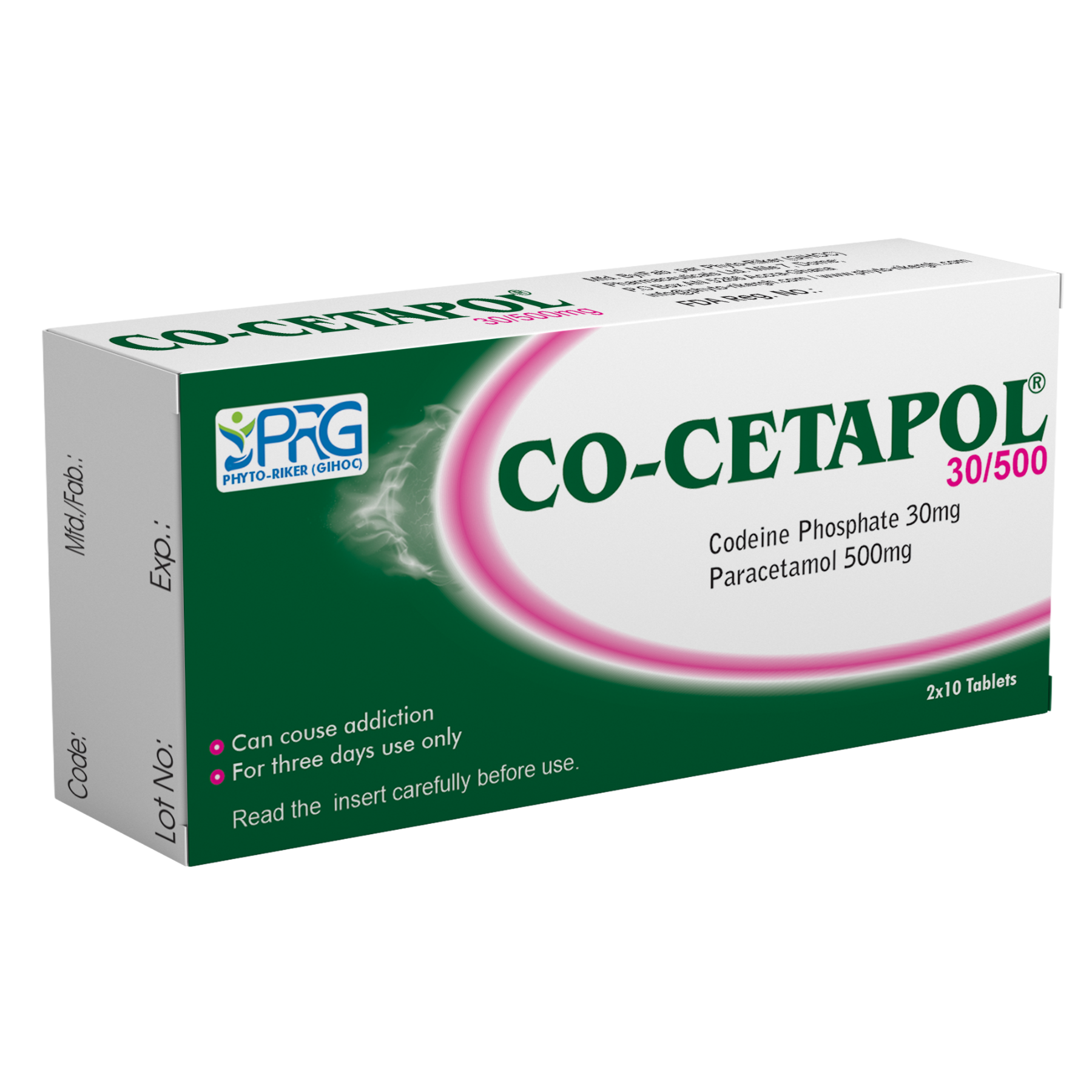 Co-Cetapol Tablet 500mg/30mg